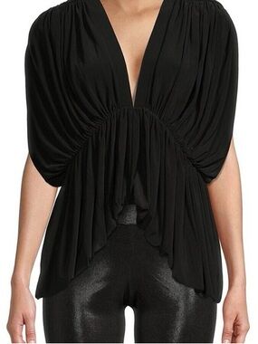 NWT Norma Kamali Women’s 2-Tiered Butterfly Top SMALL